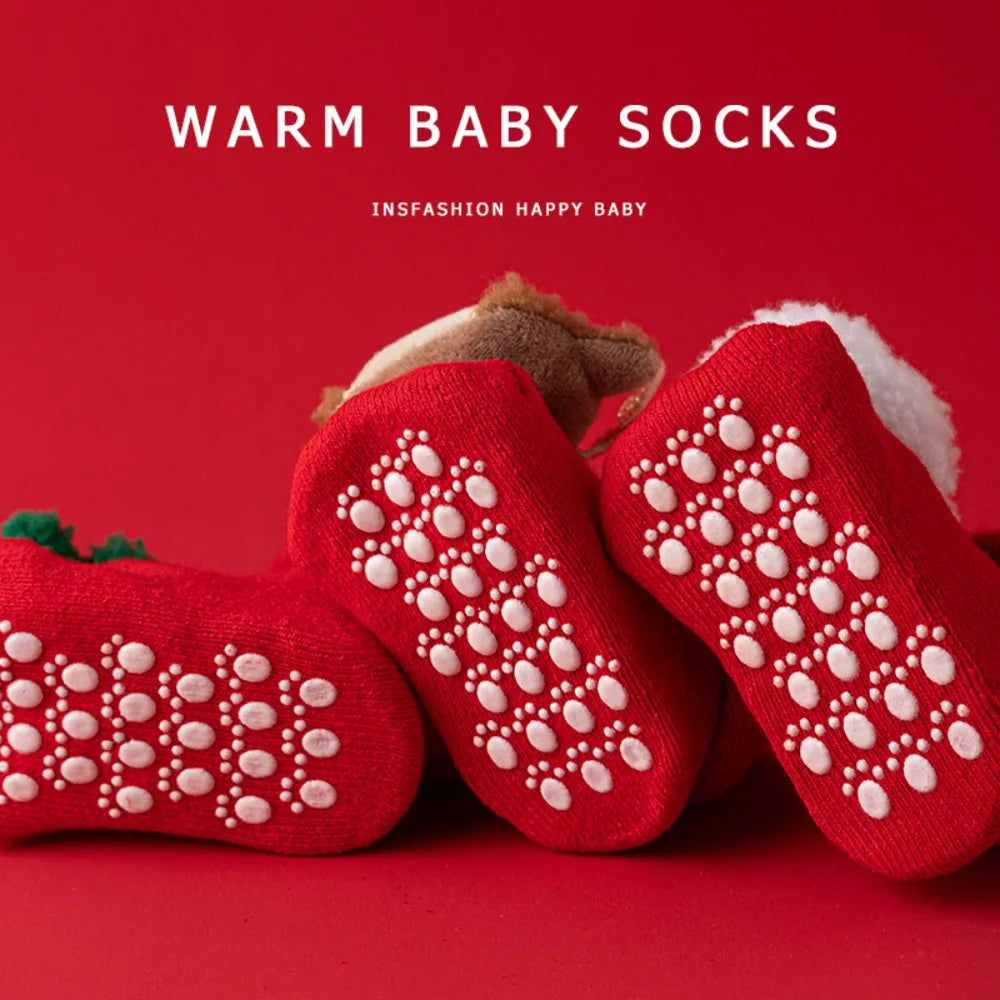 Christmas Baby Socks - Santa Warm Slippers