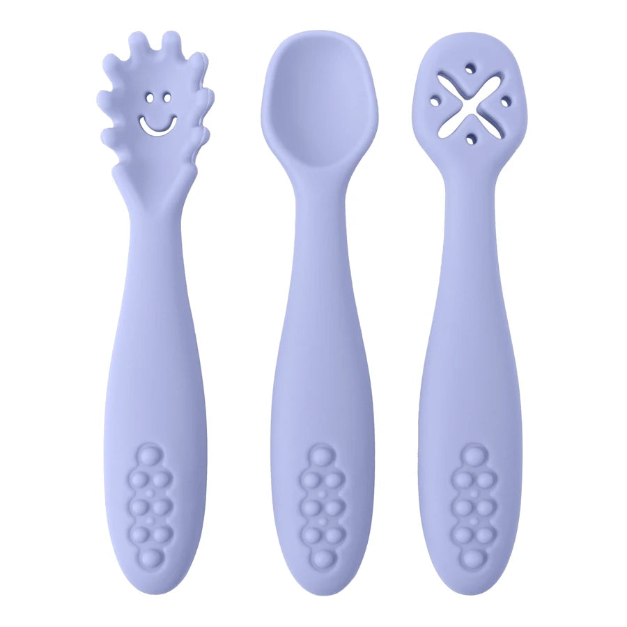 Baby Silicone Utensils - 3 Piece