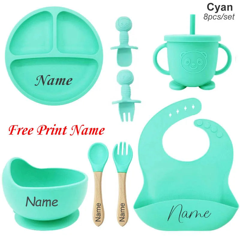 Personalized Baby Feeding Set - 8 Pieces