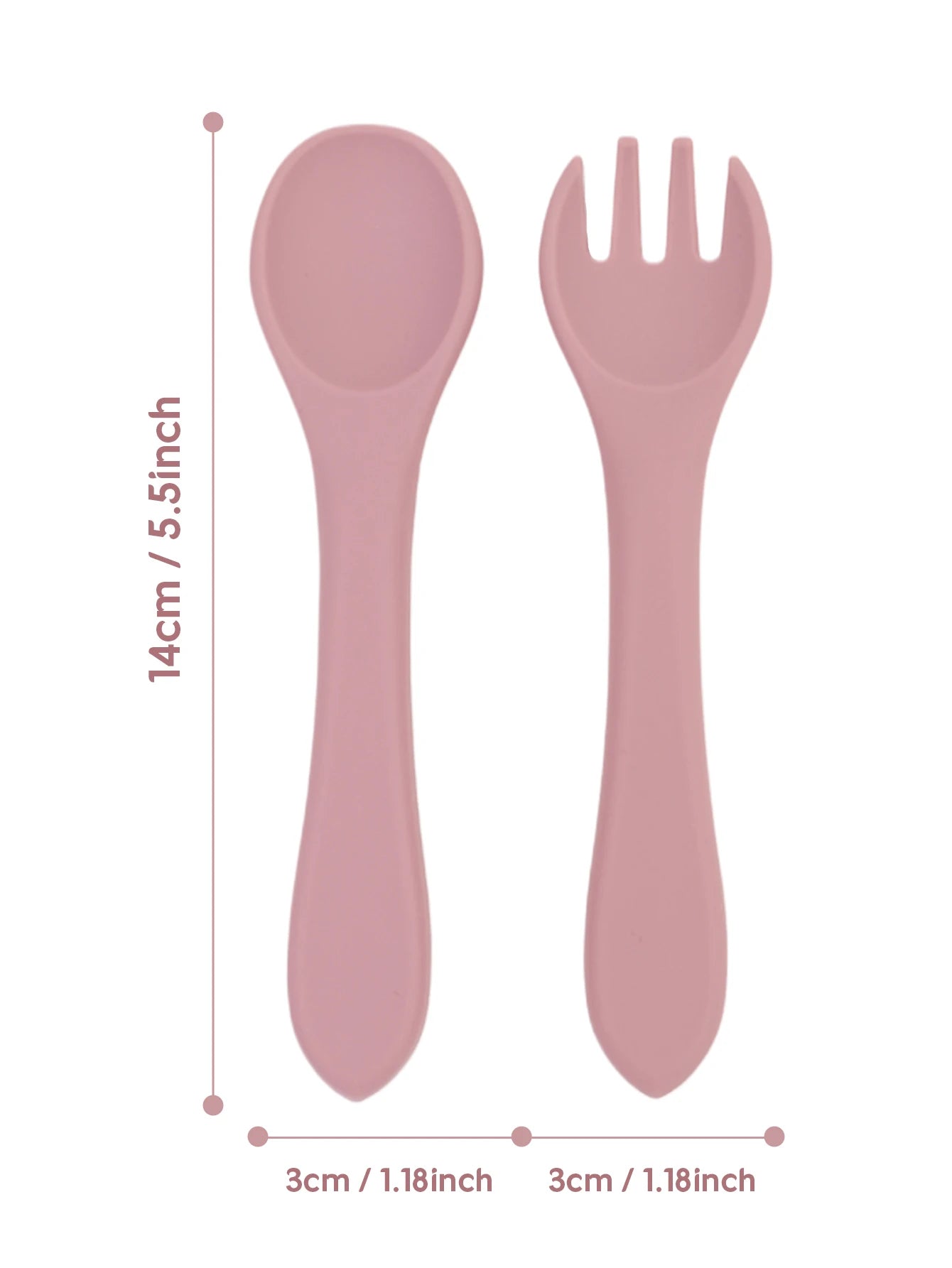 Baby Silicone Fork & Spoon Set