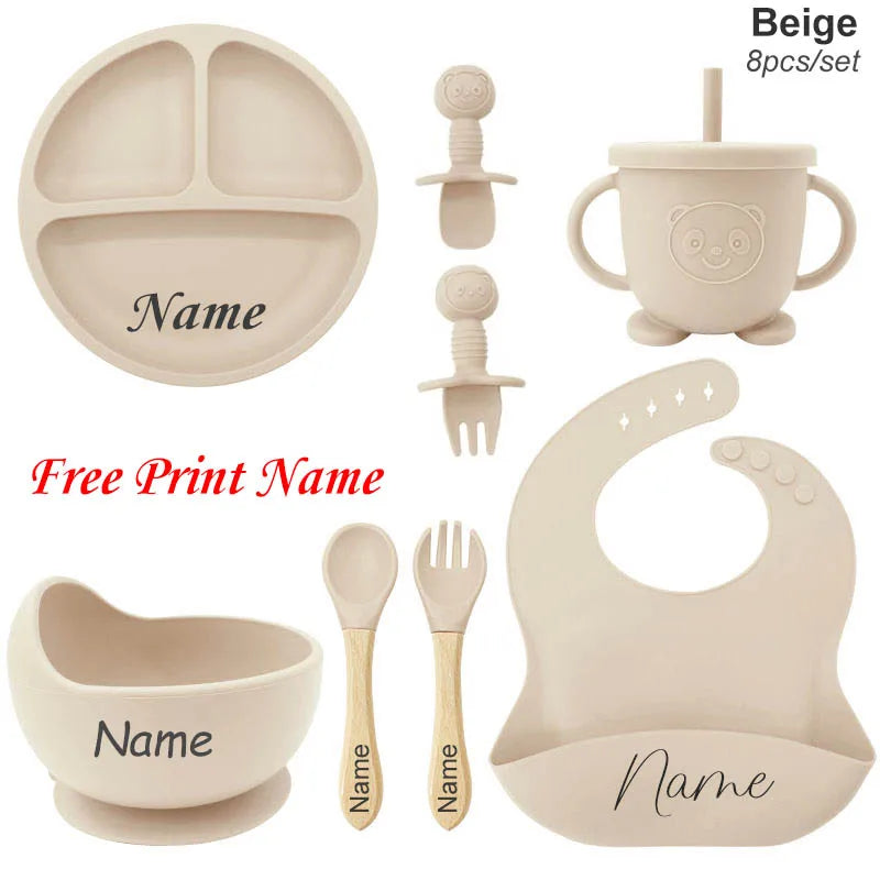 Personalized Baby Feeding Set - 8 Pieces