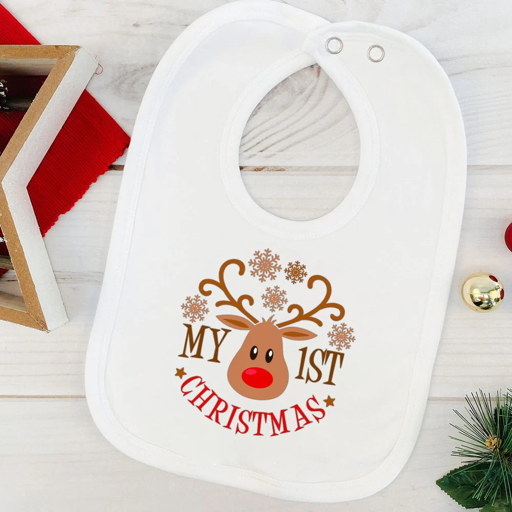 My First Christmas Baby Bib