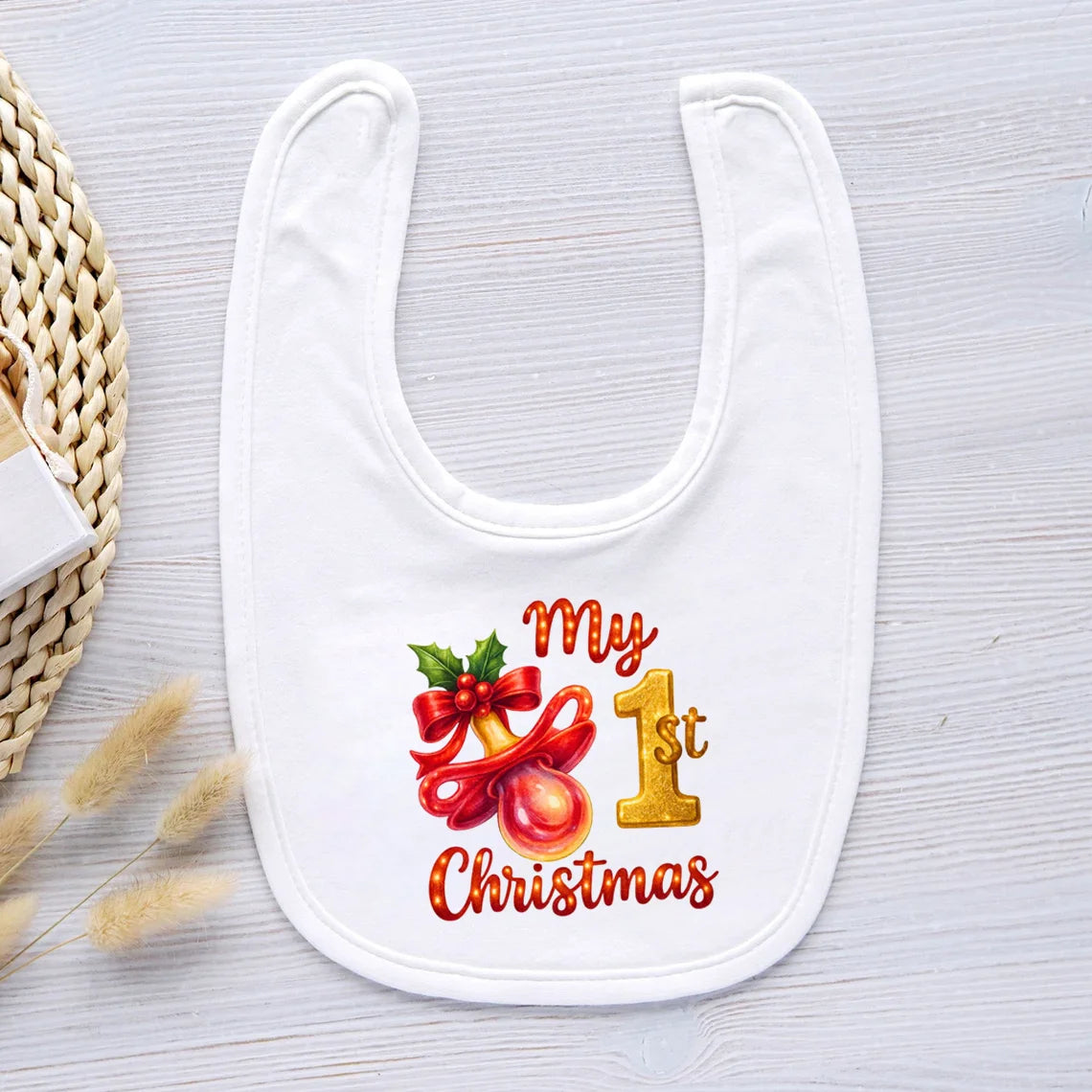 Baby's 1st Christmas Bib