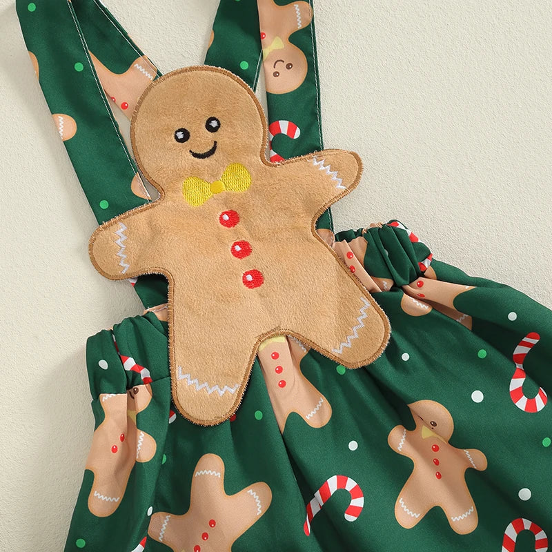 Christmas Baby Girl Outfit - Romper & Skirt Set