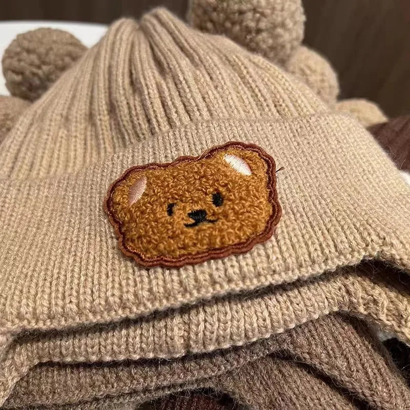 Baby Winter Hat - Bear Ear Wool