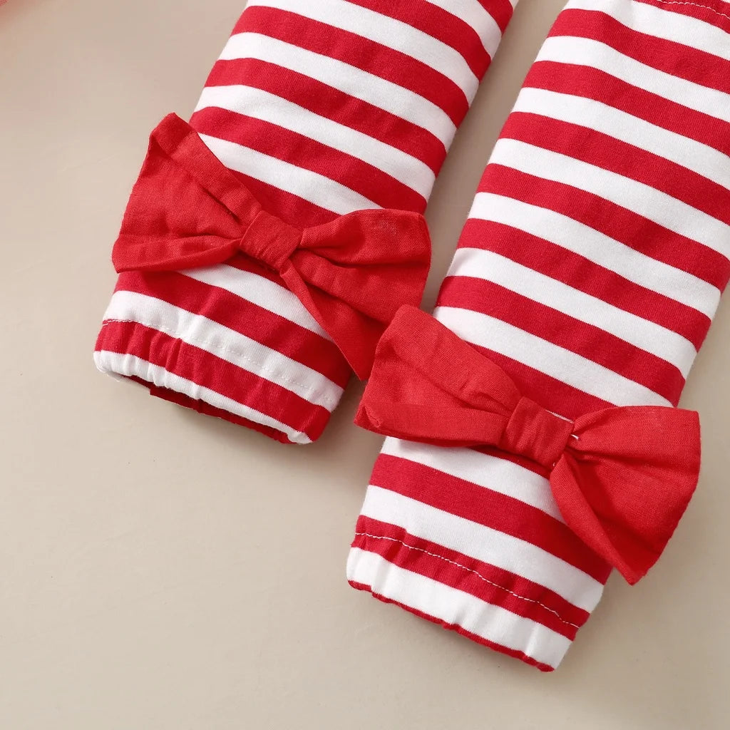 4PCS Baby Girl Christmas Outfit Set