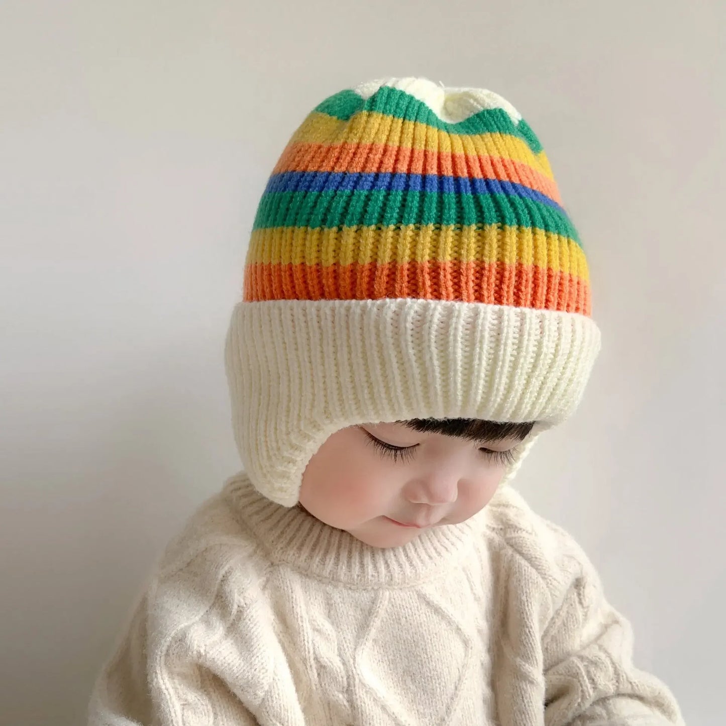 Baby Winter Hat - Bear Ear Wool