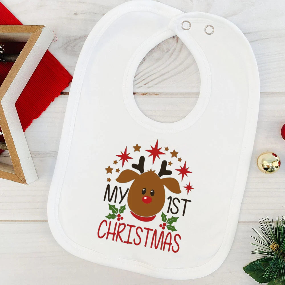 My First Christmas Baby Bib