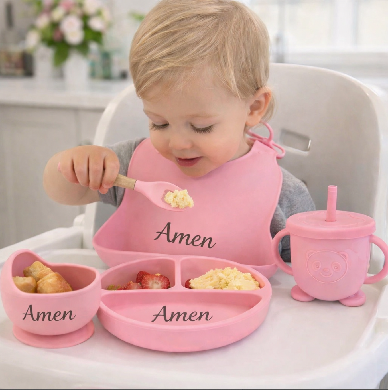 Personalized Baby Feeding Set - 8 Pieces