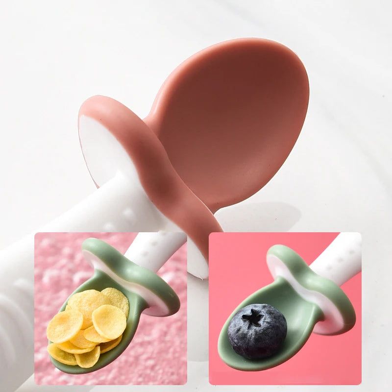 Baby Silicone Spoon & Fork Set