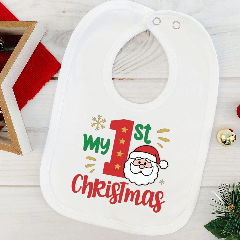 My First Christmas Baby Bib