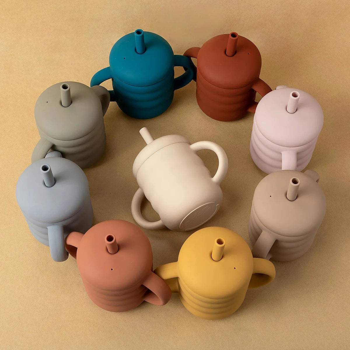 Baby Silicone Straw Cup