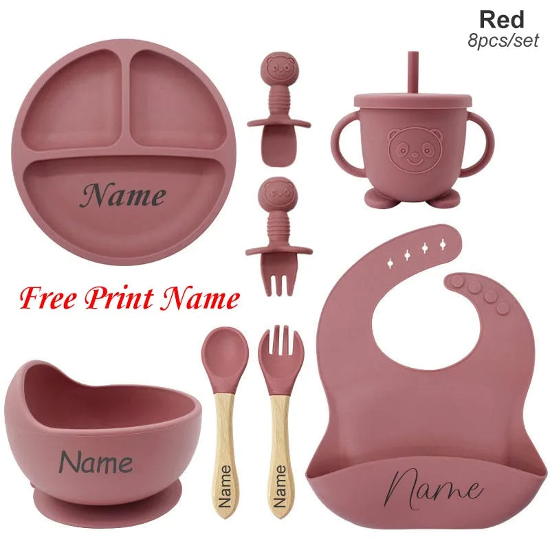 Personalized Baby Feeding Set - 8 Pieces
