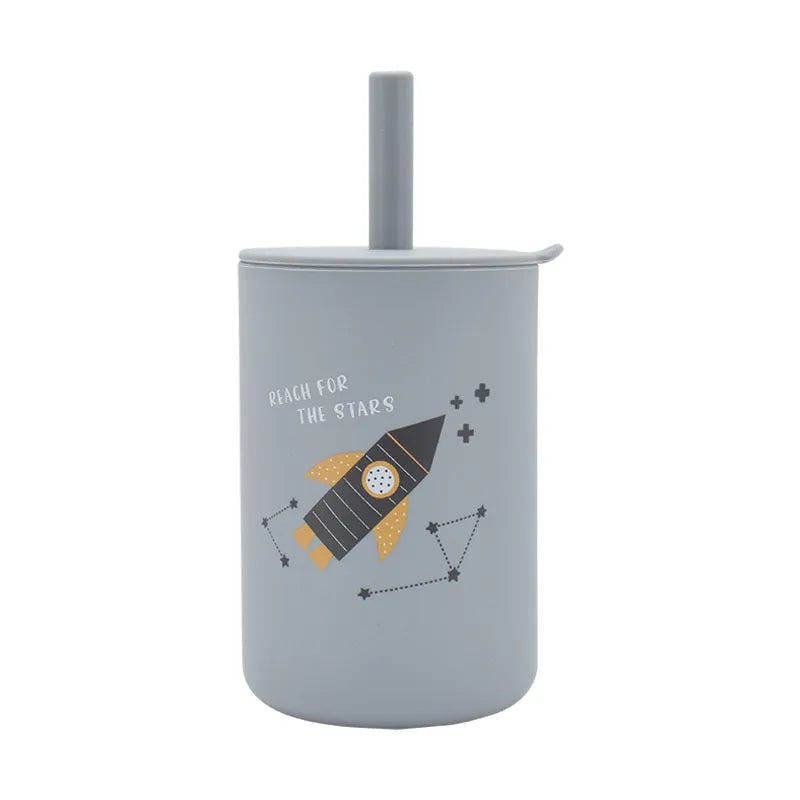 Baby Cartoon Straw Cup