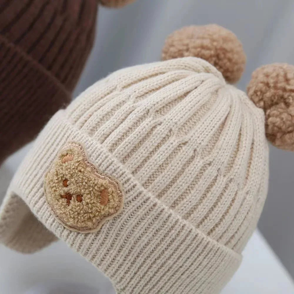 Baby Winter Hat - Bear Ear Wool