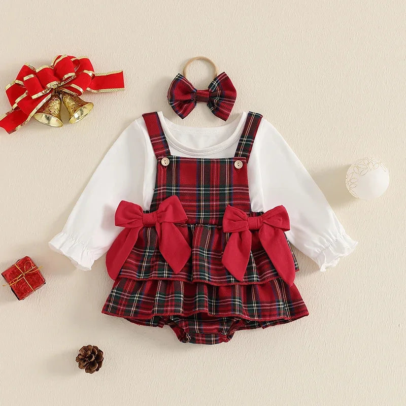 Baby Girls 3Pcs Christmas Outfit