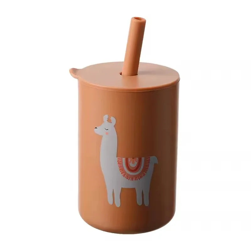 Baby Cartoon Straw Cup