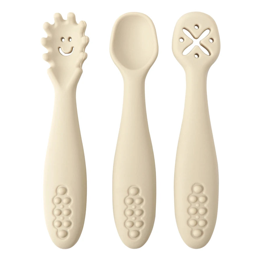 Baby Silicone Utensils - 3 Piece