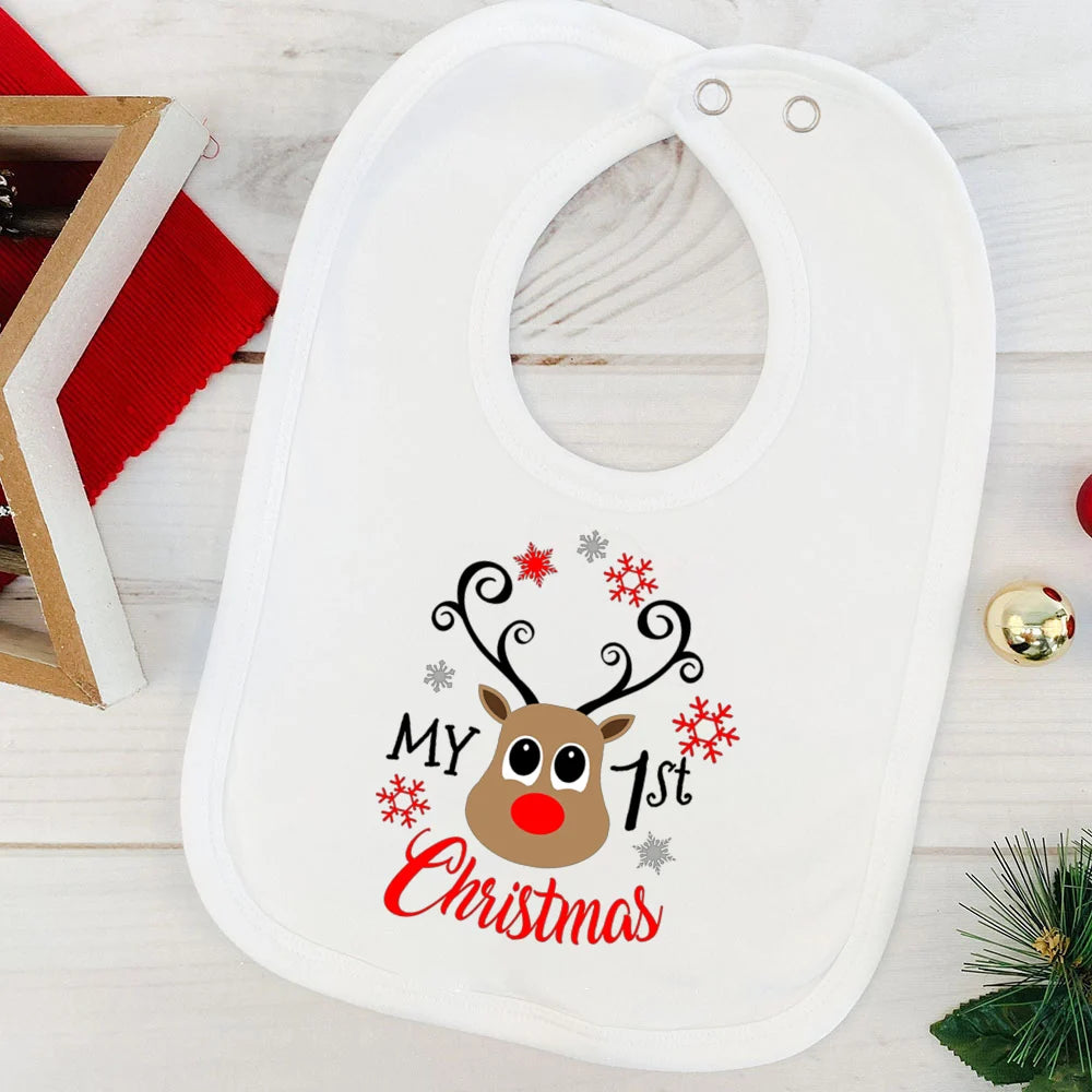 My First Christmas Baby Bib