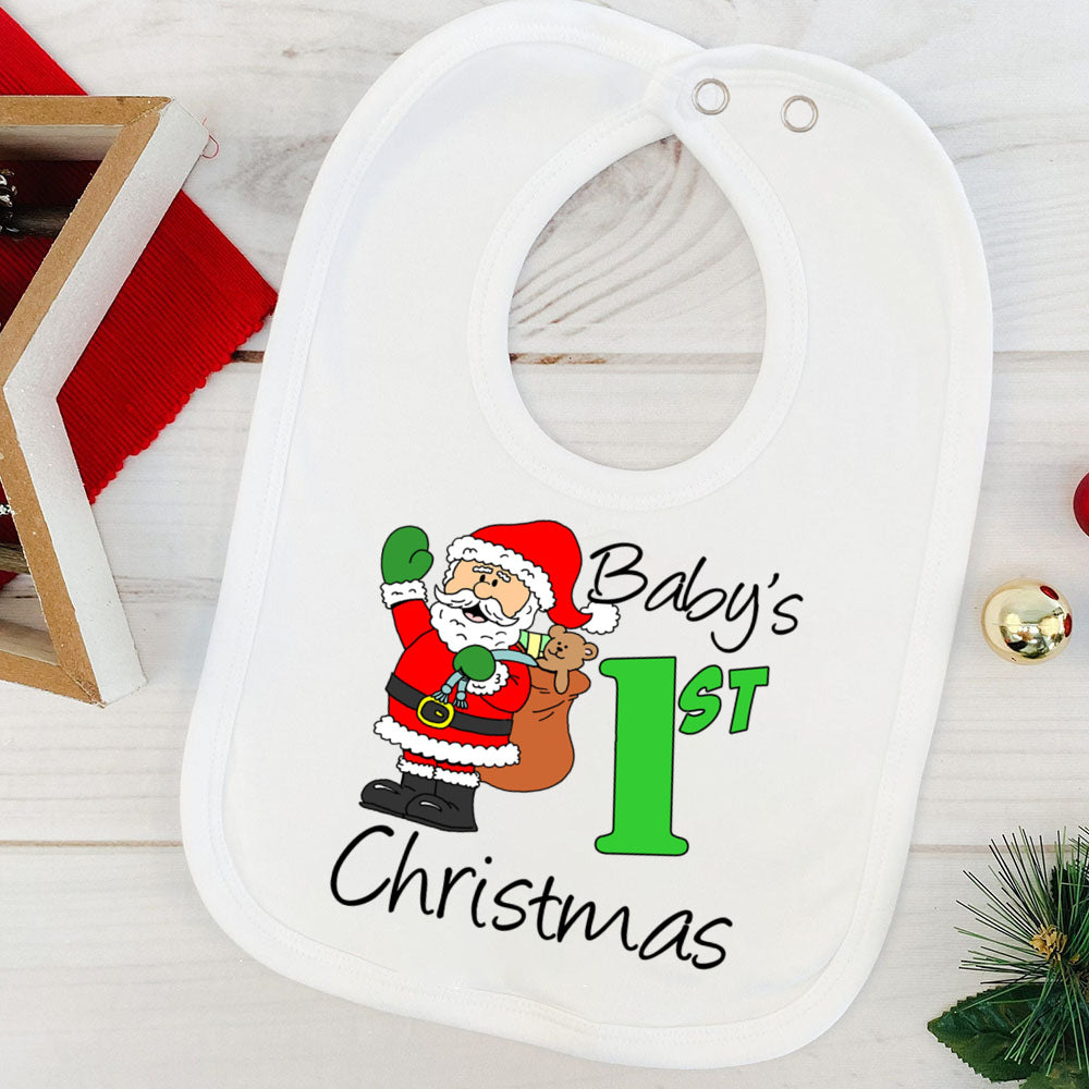 My First Christmas Baby Bib