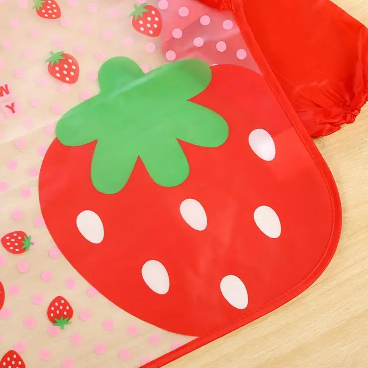 Cartoon Baby Long Sleeve Apron Waterproof Toddler Feeding Bibs